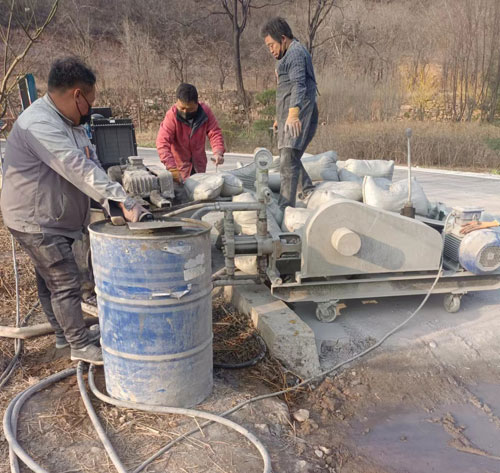 溪湖路面下沉注浆